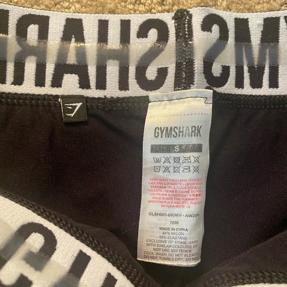 Gymshark Fit Seamless Shorts black/white - Picture 2 of 4